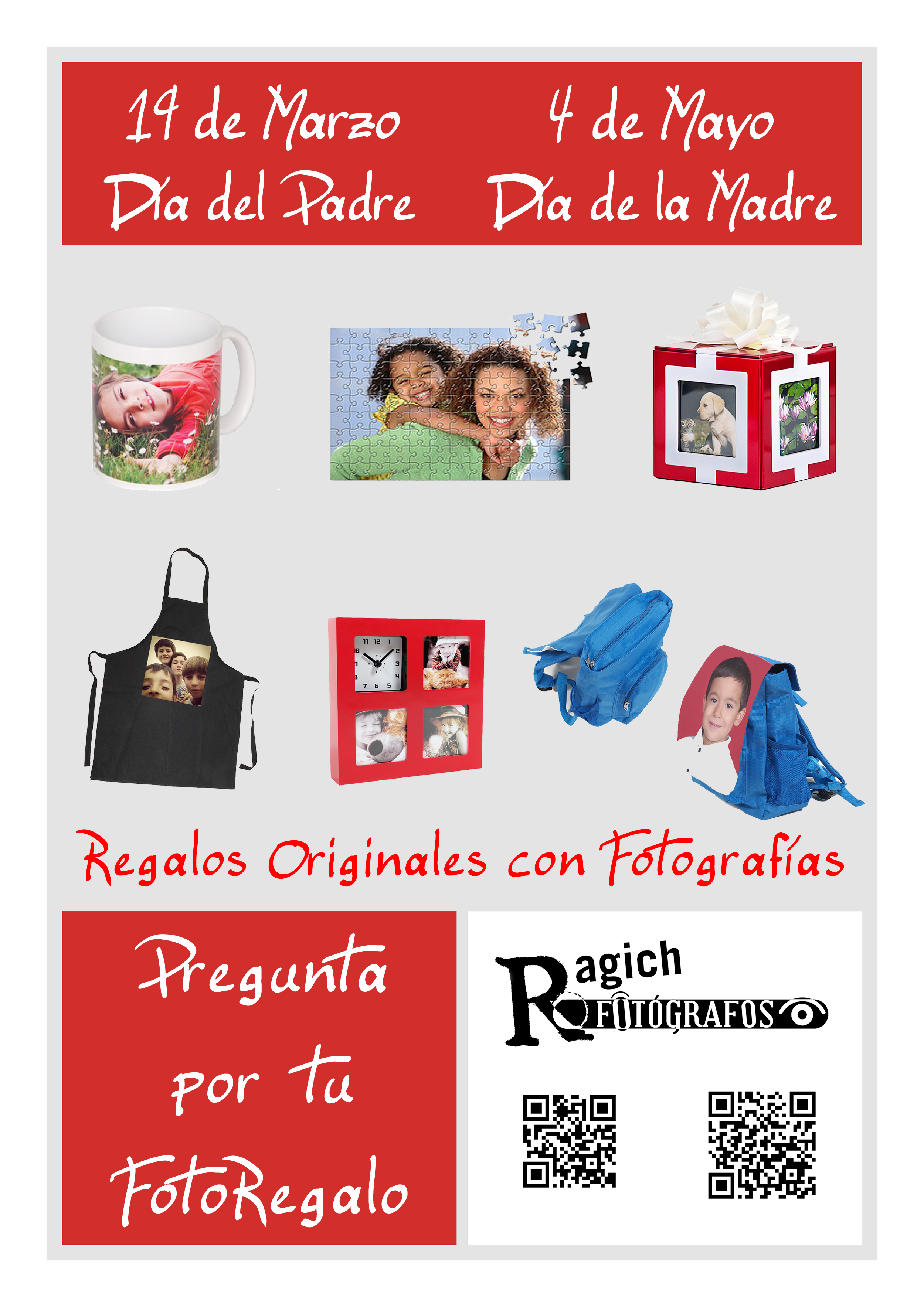 Foto regalos en Ragich Fotógrafos - Cáceres